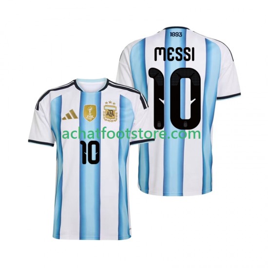 Maillot Argentine Lionel Messi 10 Domicile Tenue pour Homme Coupe du Monde 2026 Manche Courte