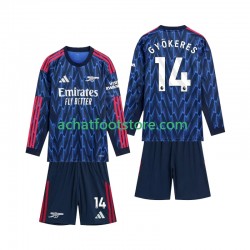 Maillot Arsenal Gyokeres 14 Extérieur Tenue pour Enfant 2025-2026 Manche Longue