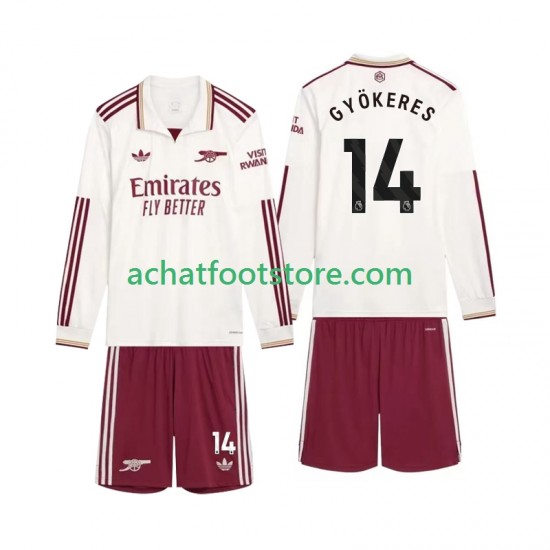 Maillot Arsenal Gyokeres 14 3ème Tenue pour Enfant 2025-2026 Manche Longue