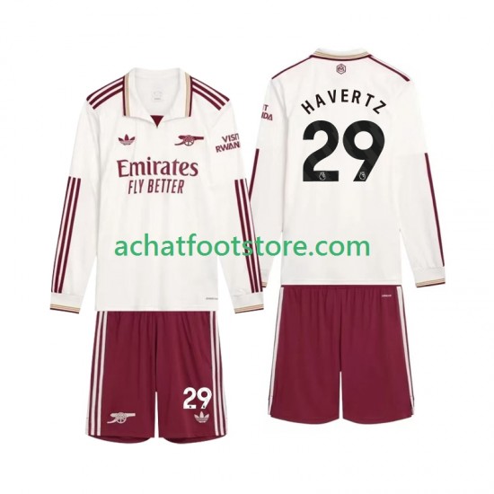 Maillot Arsenal Havertz 29 3ème Tenue pour Enfant 2025-2026 Manche Longue