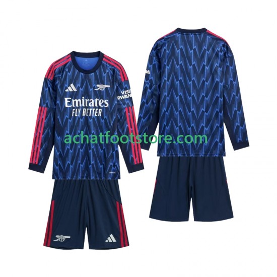 Maillot Arsenal Extérieur Tenue pour Enfant 2025-2026 Manche Longue