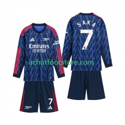 Maillot Arsenal Saka 7 Extérieur Tenue pour Enfant 2025-2026 Manche Longue