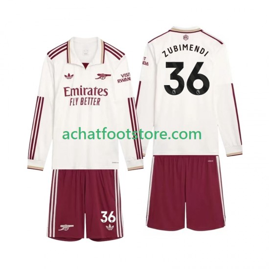 Maillot Arsenal Zubimendi 36 3ème Tenue pour Enfant 2025-2026 Manche Longue