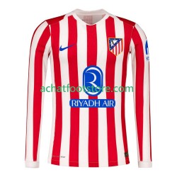 Maillot Atlético Madrid Domicile Tenue pour Homme 2025-2026 Manche Longue