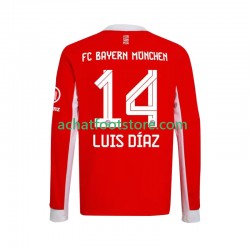 Maillot Bayern Munich Luis Diaz 14 Domicile Tenue pour Homme 2025-2026 Manche Longue