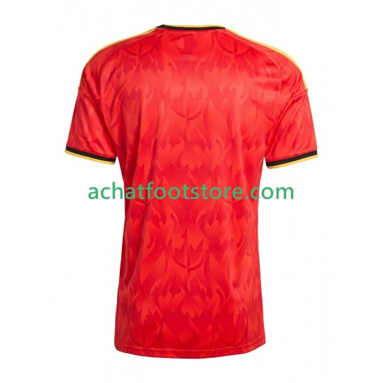 Maillot Belgique Domicile Tenue pour Homme Coupe du Monde 2026 Manche Courte