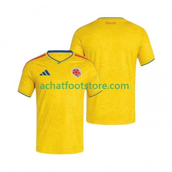Maillot Colombie Domicile Tenue pour Homme Coupe du Monde 2026 Manche Courte