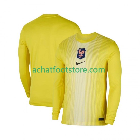 Maillot France Gardien Domicile Tenue pour Homme 2025 Manche Longue