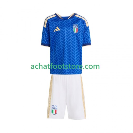 Maillot Italie Domicile Tenue pour Enfant Coupe du Monde 2026 Manche Courte