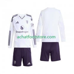 Maillot Manchester United Extérieur Tenue pour Enfant 2025-2026 Manche Longue