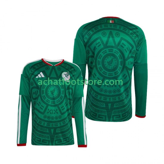 Maillot Mexique Domicile Tenue pour Homme Coupe du Monde 2026 Manche Longue