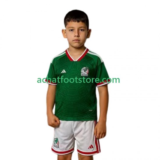 Maillot Mexique Domicile Tenue pour Enfant Coupe du Monde 2026 Manche Courte