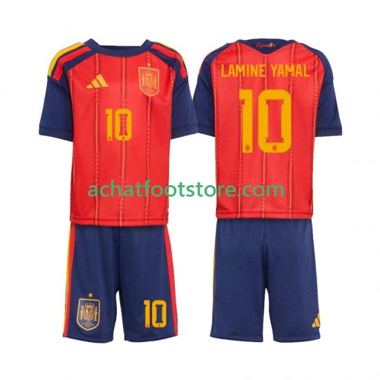 Maillot Espagne Lamine Yamal 10 Domicile Tenue pour Enfant Coupe du Monde 2026 Manche Courte
