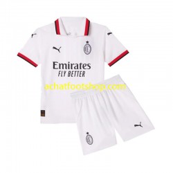 Maillot AC Milan Extérieur Tenue pour Enfant 2024-2025 Manche Courte