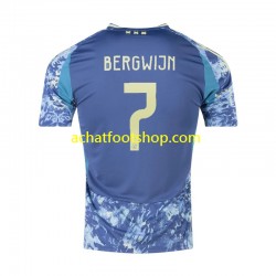 Maillot Ajax Amsterdam Steven Bergwijn 7 Extérieur Tenue pour Homme 2024-2025 Manche Courte