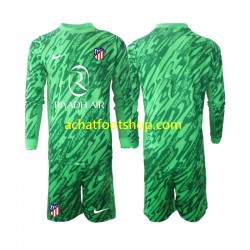 Maillot Atlético Madrid Gardien Extérieur Tenue pour Enfant 2024-2025 Manche Longue