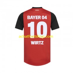 Maillot Bayer 04 Leverkusen Florian Wirtz 10 Domicile Tenue pour Homme 2024-2025 Manche Courte