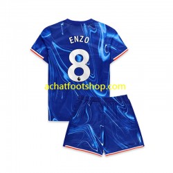 Maillot Chelsea Enzo 8 Domicile Tenue pour Enfant 2024-2025 Manche Courte Maillot Chelsea Enzo 8 Domicile Tenue pour Enfant 2024-2025 Manche Courte