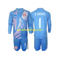 Maillot Costa Rica Keylor Navas 1 Gardien Domicile Tenue pour Enfant 2024 Manche Longue Maillot Costa Rica Keylor Navas 1 Gardien Domicile Tenue pour Enfant 2024 Manche Longue