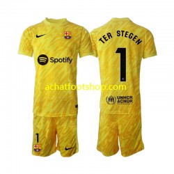 Maillot FC Barcelone Ter Stegen 1 Gardien Extérieur Tenue pour Enfant 2024-2025 Manche Courte
