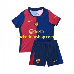 Maillot FC Barcelone Domicile Tenue pour Enfant 2024-2025 Manche Courte