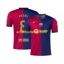 Maillot FC Barcelone PEDRI 8 Domicile Tenue pour Homme 2024-2025 Manche Courte