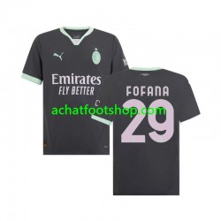 Maillot AC Milan Fofana 29 3ème Tenue pour Homme 2024-2025 Manche Courte Maillot AC Milan Fofana 29 3ème Tenue pour Homme 2024-2025 Manche Courte