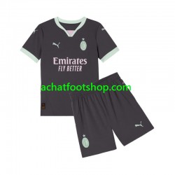 Maillot AC Milan 3ème Tenue pour Enfant 2024-2025 Manche Courte Maillot AC Milan 3ème Tenue pour Enfant 2024-2025 Manche Courte
