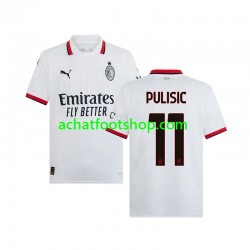 Maillot AC Milan PULISIC 11 Extérieur Tenue pour Homme 2024-2025 Manche Courte Maillot AC Milan PULISIC 11 Extérieur Tenue pour Homme 2024-2025 Manche Courte