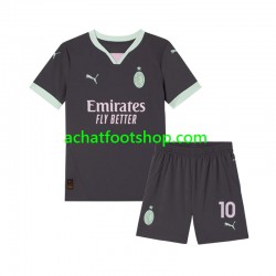 Maillot AC Milan Rafael Leao 10 3ème Tenue pour Enfant 2024-2025 Manche Courte