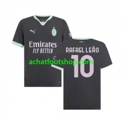 Maillot AC Milan Rafael Leao 10 3ème Tenue pour Homme 2024-2025 Manche Courte Maillot AC Milan Rafael Leao 10 3ème Tenue pour Homme 2024-2025 Manche Courte