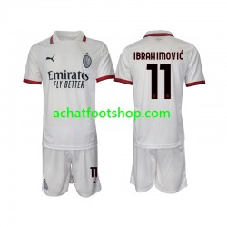 Maillot AC Milan Ibrahimović 11 Extérieur Tenue pour Enfant 2024-2025 Manche Courte