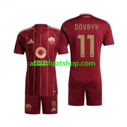 Maillot AS Rome Artem Dovbyk 11 Domicile Tenue pour Enfant 2024-2025 Manche Courte