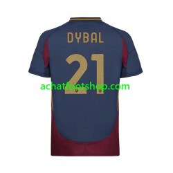 Maillot AS Rome Paulo Dybala 21 3ème Tenue pour Homme 2024-2025 Manche Courte Maillot AS Rome Paulo Dybala 21 3ème Tenue pour Homme 2024-2025 Manche Courte
