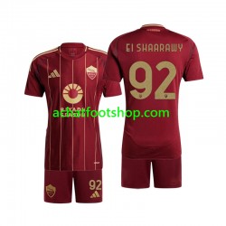 Maillot AS Rome Stephan El Shaarawy 92 Domicile Tenue pour Enfant 2024-2025 Manche Courte