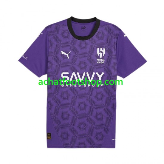 Maillot Al Hilal 3ème Tenue pour Homme 2024-2025 Manche Courte