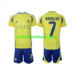 Maillot Al Nassr Cristiano Ronaldo 7 Domicile Tenue pour Enfant 2024-2025 Manche Courte