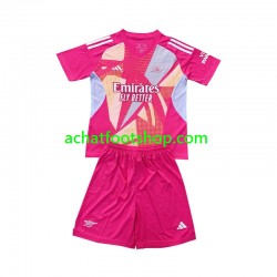 Maillot Arsenal Gardien Extérieur Tenue pour Enfant 2024-2025 Manche Courte