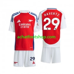 Maillot Arsenal Havertz 29 Domicile Tenue pour Enfant 2024-2025 Manche Courte