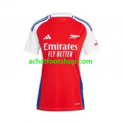 Maillot Arsenal Domicile Tenue pour Femme 2024-2025 Manche Courte