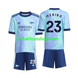 Maillot Arsenal Merino 23 3ème Tenue pour Enfant 2024-2025 Manche Courte Maillot Arsenal Merino 23 3ème Tenue pour Enfant 2024-2025 Manche Courte