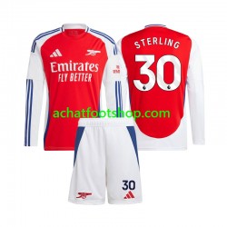 Maillot Arsenal Raheem Sterling 30 Domicile Tenue pour Enfant 2024-2025 Manche Longue Maillot Arsenal Raheem Sterling 30 Domicile Tenue pour Enfant 2024-2025 Manche Longue