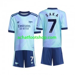 Maillot Arsenal Saka 7 3ème Tenue pour Enfant 2024-2025 Manche Courte Maillot Arsenal Saka 7 3ème Tenue pour Enfant 2024-2025 Manche Courte