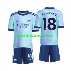 Maillot Arsenal Takehiro Tomiyasu 18 3ème Tenue pour Enfant 2024-2025 Manche Courte Maillot Arsenal Takehiro Tomiyasu 18 3ème Tenue pour Enfant 2024-2025 Manche Courte