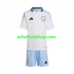 Maillot Aston Villa Extérieur Tenue pour Enfant 2024-2025 Manche Courte