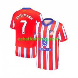 Maillot Atlético Madrid Antoine Griezmann 7 Domicile Tenue pour Homme 2024-2025 Manche Courte