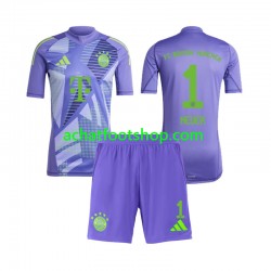 Maillot Bayern Munich Neuer 1 Gardien Extérieur Tenue pour Enfant 2024-2025 Manche Courte Maillot Bayern Munich Neuer 1 Gardien Extérieur Tenue pour Enfant 2024-2025 Manche Courte