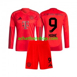 Maillot Bayern Munich Harry Kane 9 Domicile Tenue pour Enfant 2024-2025 Manche Longue