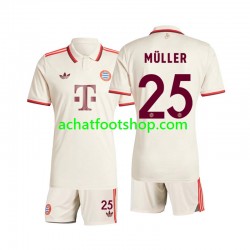 Maillot Bayern Munich Muller 25 3ème Tenue pour Enfant 2024-2025 Manche Courte