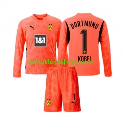 Maillot Borussia Dortmund Gregor Kobel 1 Gardien 3ème Tenue pour Enfant 2024-2025 Manche Longue